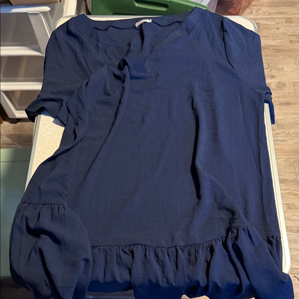 Elegant Blue Women's Swim Coverup